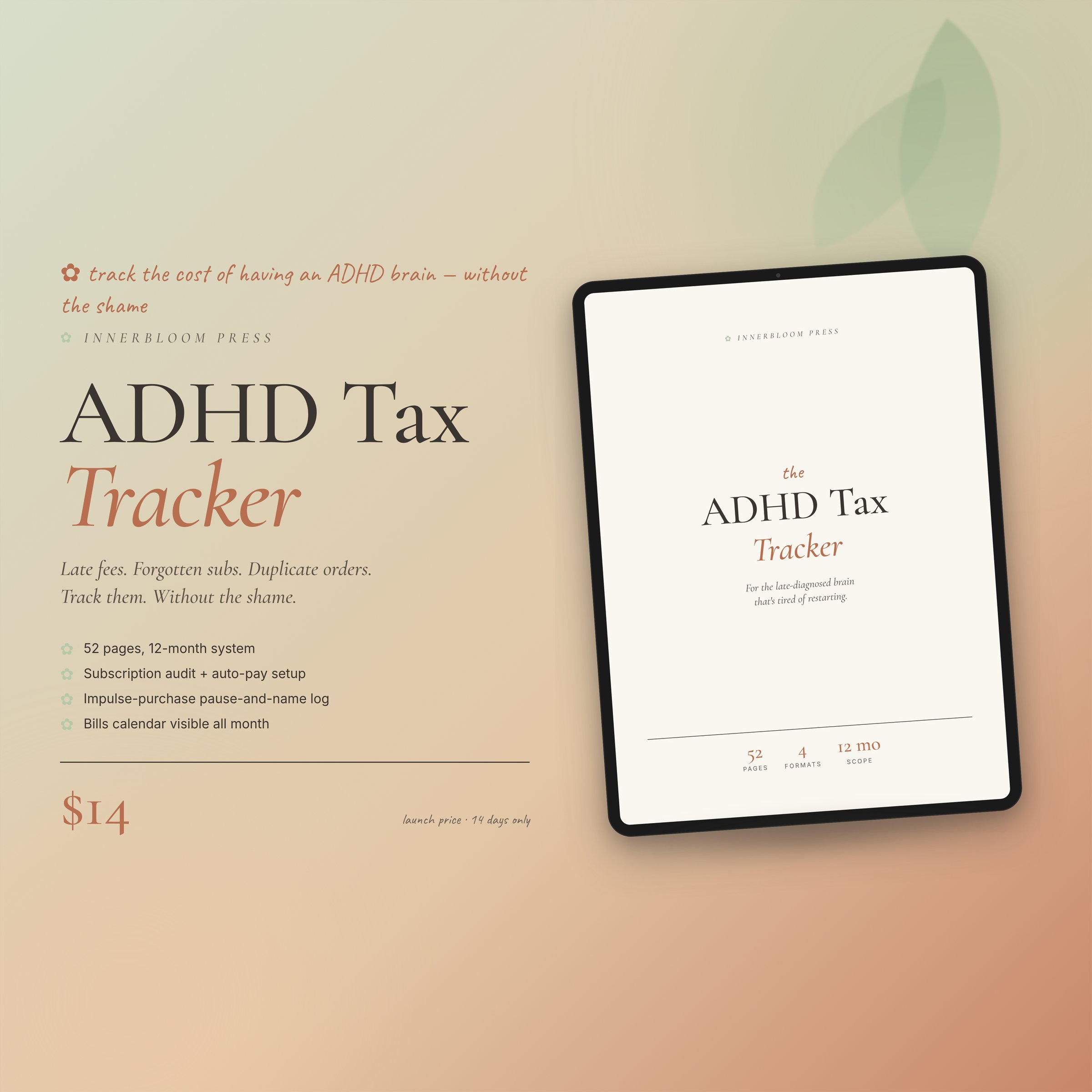 ADHD Tax Tracker