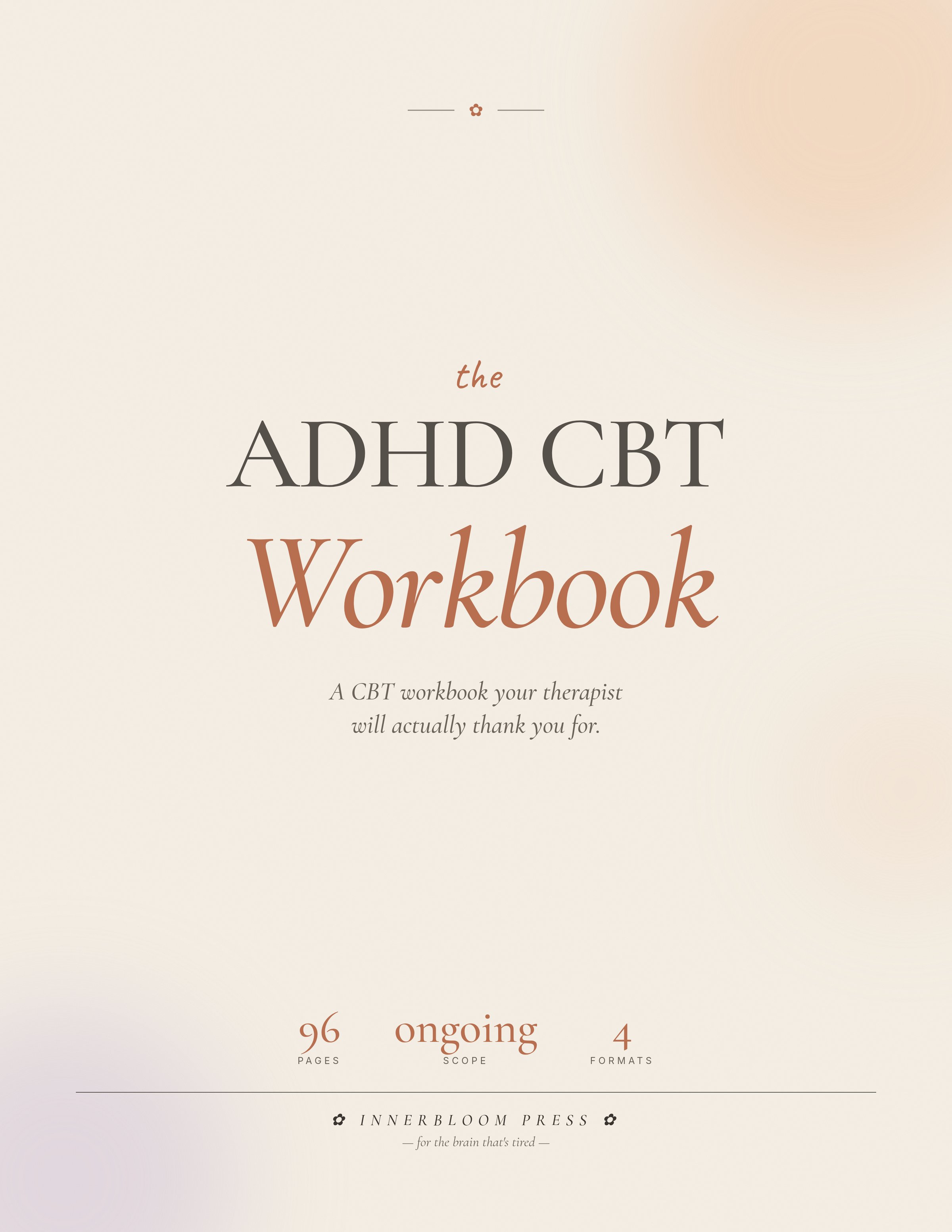 ADHD CBT Workbook
