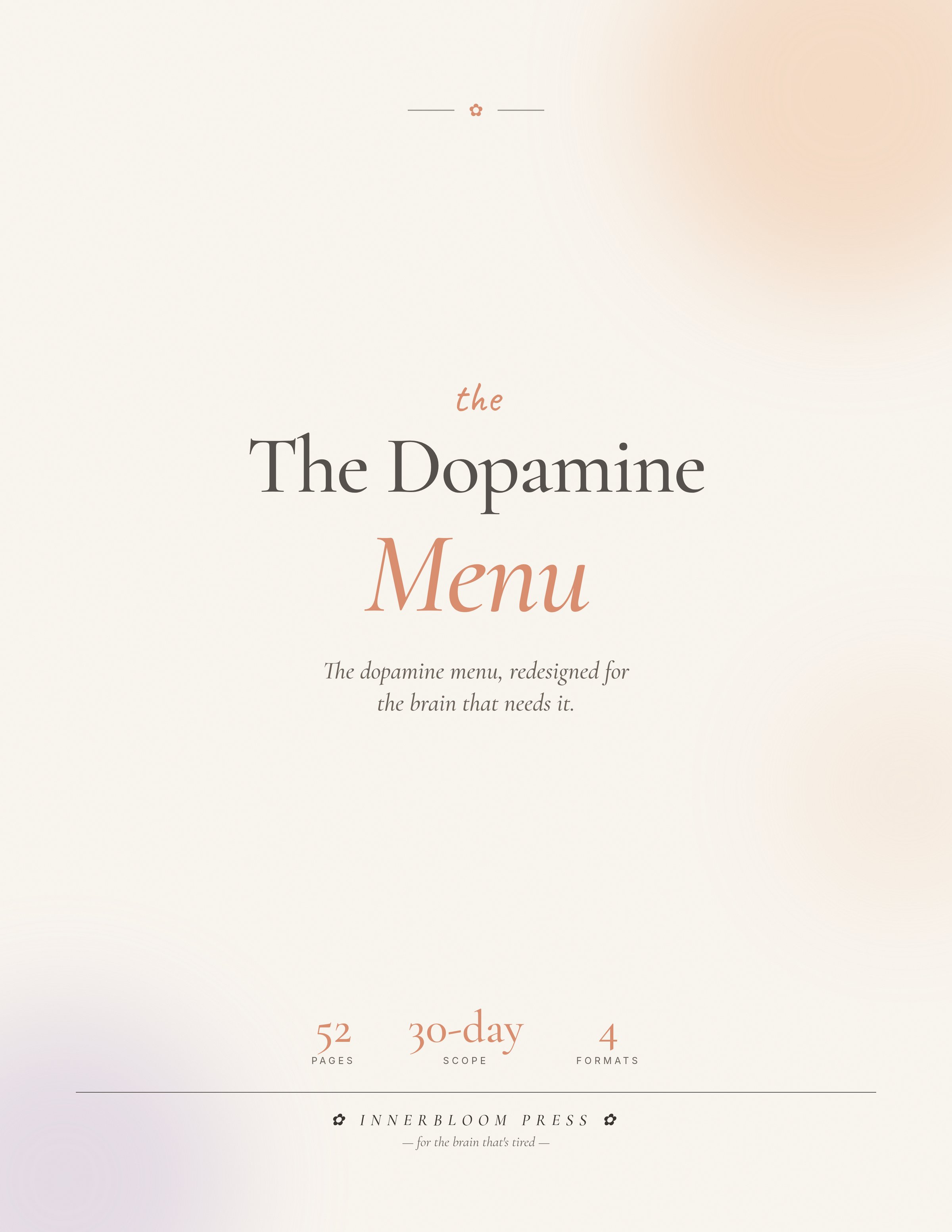 Dopamine Menu Workbook