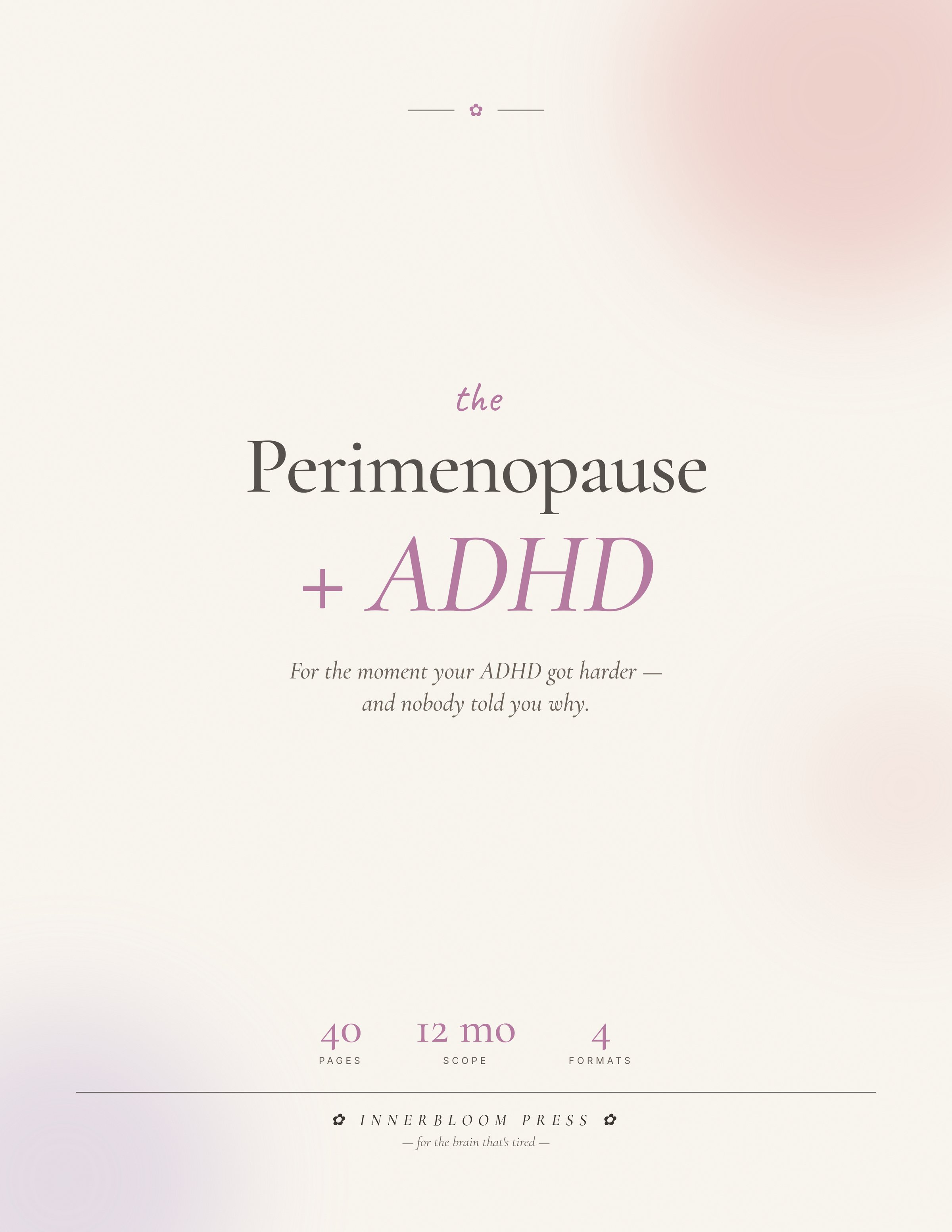 Perimenopause + ADHD Workbook